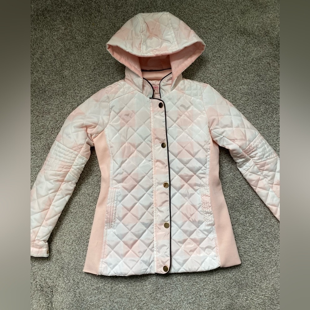 Girls pink coat/light puffer jacket, small, 8​​​​​